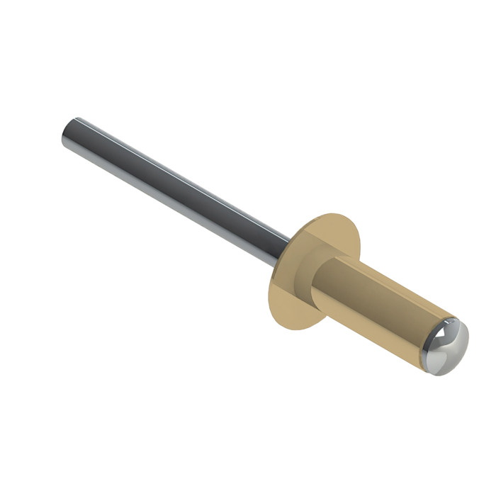 Заклёпка вытяжная Daxmer 4,0х10 RAL 1014 (10х1000шт) ал/ст