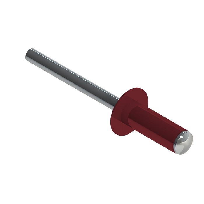 Заклёпка вытяжная Daxmer 4,8х12 RAL 3003 (500 шт) ал/нерж