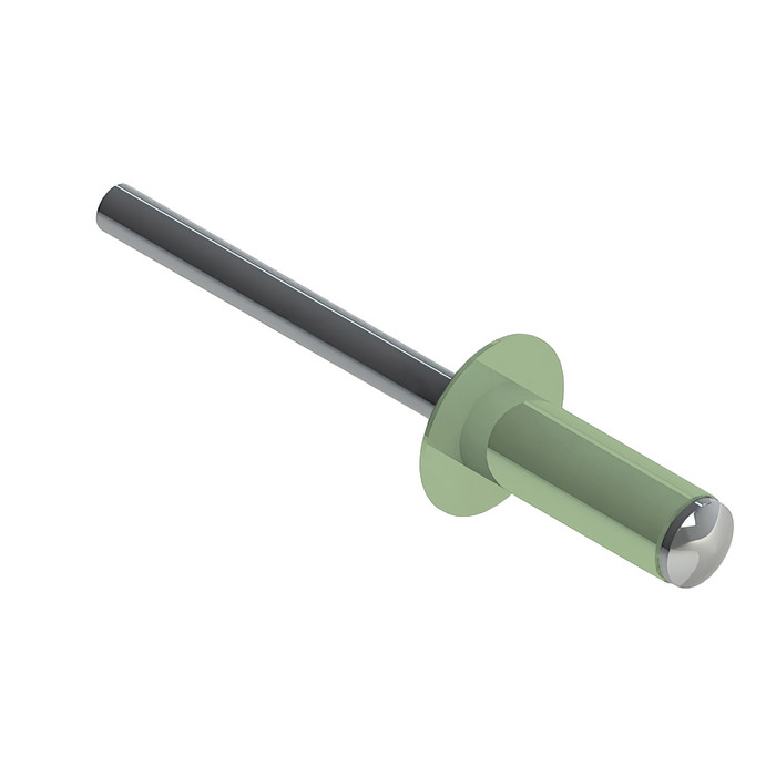 Заклёпка вытяжная Daxmer 3,2х8,0 RAL 6019 (1000 шт) сталь/сталь